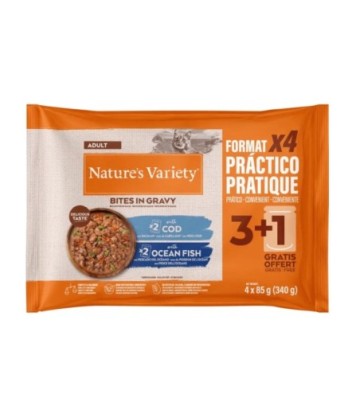 NATURES VARIETY ADULT PACK BACALAO Y PESCADO 340GR