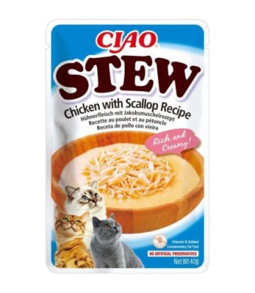 CHURU CAT STEW POLLO CON VIEIRA 40GR