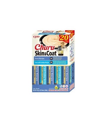 CHURU CAT SKIN & COAT VARIEDADES ATUN  20X14GR