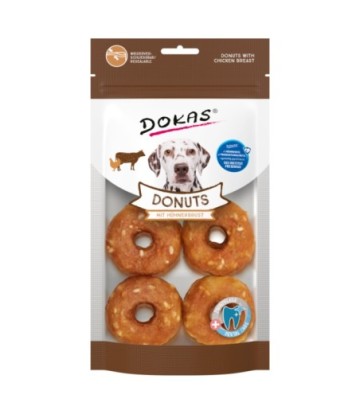 DOKAS PERRO DONUTS DE POLLO CON TERNERA 4x160GR