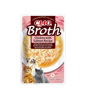 CHURU CAT BROTH POLLO CON SALMON 40GR