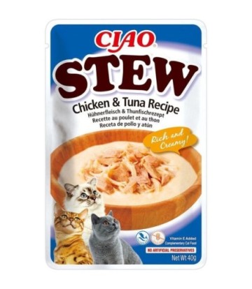 CHURU CAT STEW POLLO CON ATUN 40GR