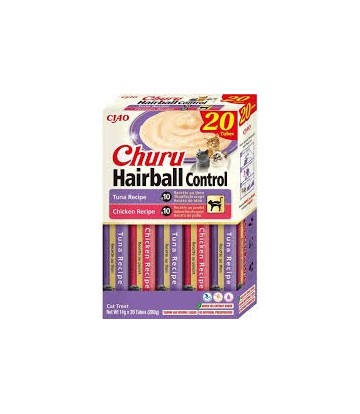 CHURU CAT HAIRBALL CAJA VARIEDADES 20X14GR