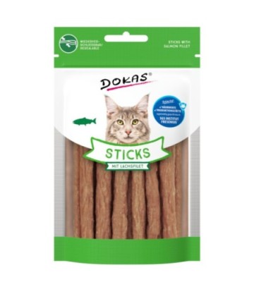 DOKAS GATO STICKS SALMON 30GR