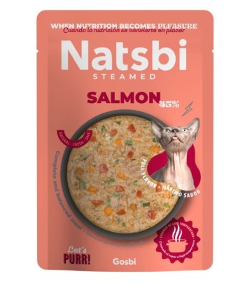 NATSBI CAT STEAMED SALMON 80GR