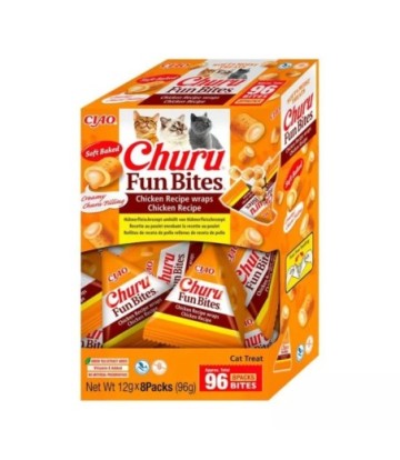 CHURU CAT FUN BITES POLLO 8x12GR