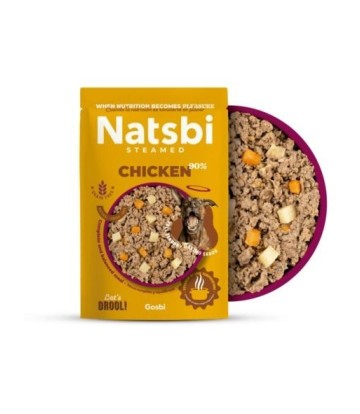 NATSBI DOG STEAMED CHICKEN 200GR