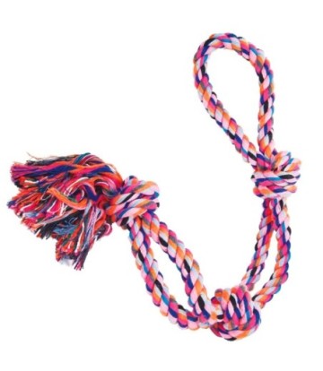 GLORIAPETS PULL&TUG ALGODON HUESO 3 NUDOS DOBLES