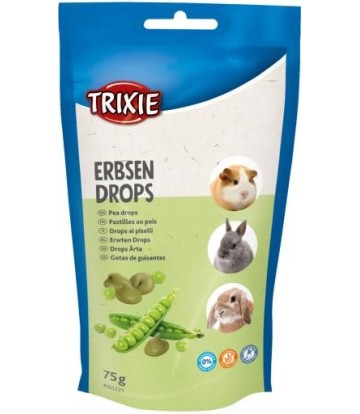 TRIXIE SNACK DROPS DE GUISANTES 75GR