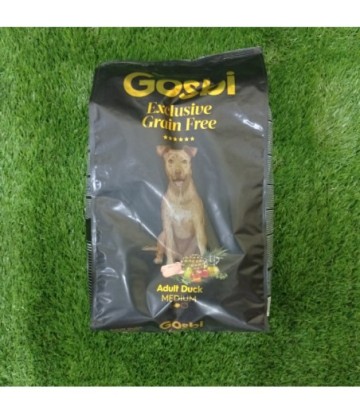 GOSBI EXCLUSIVE GRAIN FREE ADULT MEDIUM DUCK 3KG