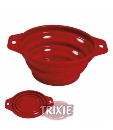TRIXIE COMEDERO DE VIAJE SILICONA 0.25L 11CM