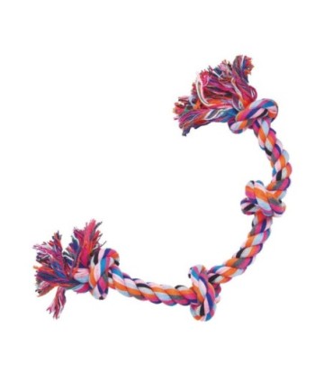 GLORIAPETS PULL&TUG ALGODON HUESO 4 NUDOS XL