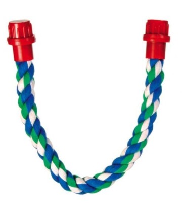 PERCHA CUERDA MULTICOLOR ALGODON 37CM