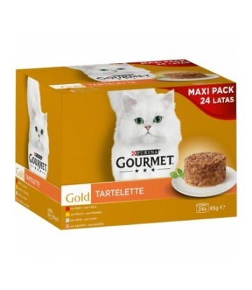 PURINA GOURMET MULTIPACK TARTALETA 24x85GR
