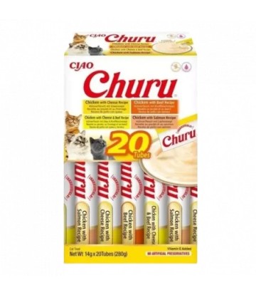 CHURU CAT CAJA VARIEDADES POLLO CON TERNER 20X14GR