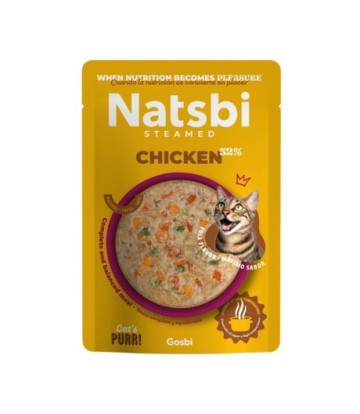 NATSBI CAT STEAMED CHICKEN 80GR