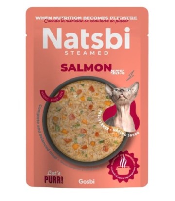 NATSBI CAT STEAMED SALMON 80GR