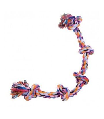 GLORIAPETS PULL&TUG ALGODON HUESO 5 NUDOS