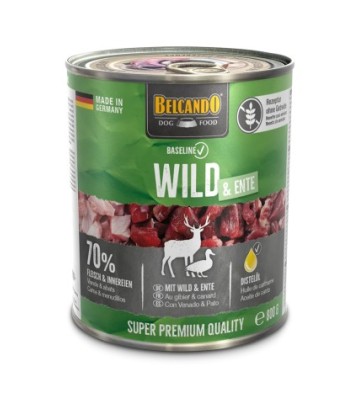 BELCANDO BASELINE GF VENADO Y PATO 800GR