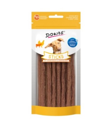 DOKAS PERRO STICKS PECHUGA POLLO Y TERNERA 60GR