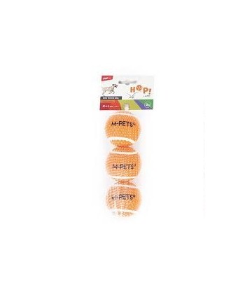 HOP PELOTAS DE TENIS NARANJA 6.4CM 3 UNIDADES