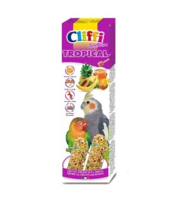 CLIFFI BARRITAS NINFA Y AGAPORNI TROPICAL 2X150GR