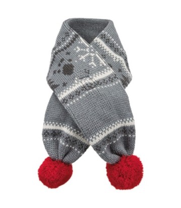 NAVIDAD BUFANDA GRIS 90CM