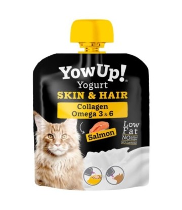 YOW UP YOGUR GATO SKIN & HAIR SALMON 115GR