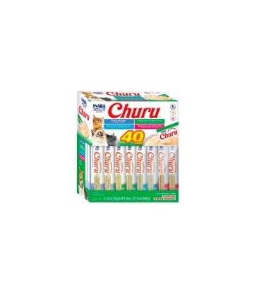 CHURU CAT CAJA VARIEDADES ATUN Y MARISCO 40X14GR