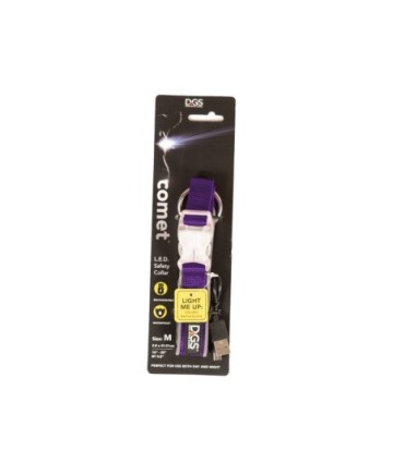 GLORIAPETS COLLAR MORADO LUMINOSO RECARG 41-51CM