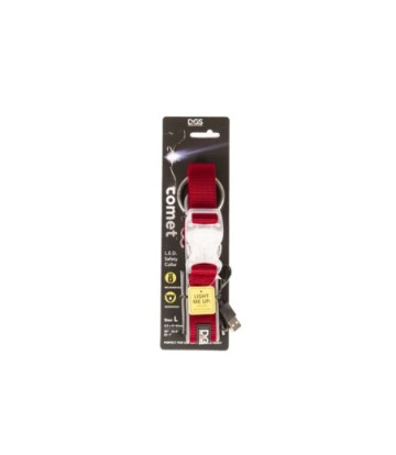 GLORIAPETS COLLAR ROJO LUMINOSO RECARG 51-63CM