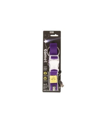 GLORIAPETS COLLAR MORADO LUMINOSO RECARG 51-63CM