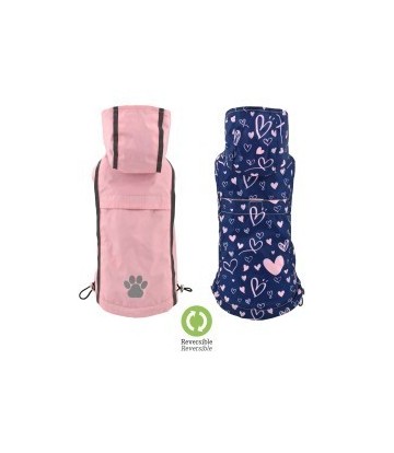 IMPERMEABLE REVERSIBLE ROSA-LOVE 25CM