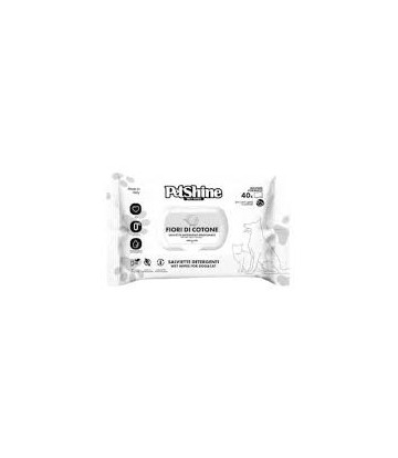 PETSHINE TOALLITAS XL AROMA ALGODON 40UDS