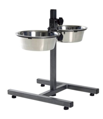 TRIXIE SET COMEDERO ALTURA REGULABLE 2x1.8L