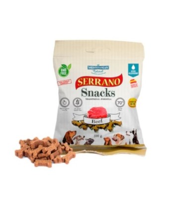 MDT SERRANO SNACK PERROS TERNERA 85GR