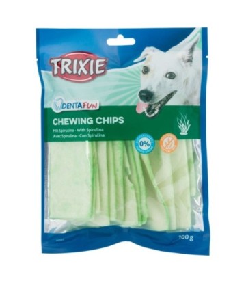 TRIXIE DENTAFUN CHIPS CON ESPIRULINA 100GR