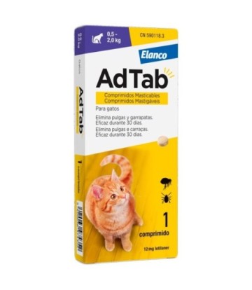 ELANCO ADTAB GATO 0.5-2KG 1 COMPRIMIDO