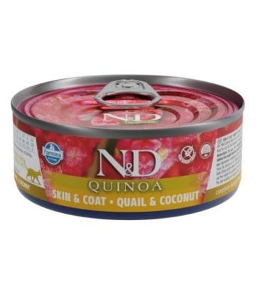 FARMINA N&D CAT QUINOA CODORNIZ Y COCO 80GR