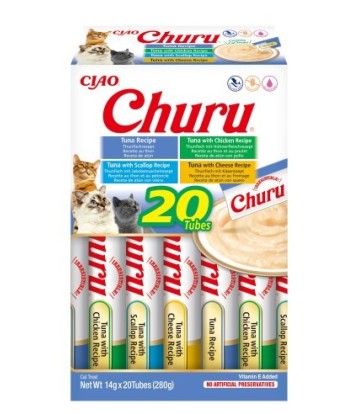 CHURU CAT CAJA VARIEDADES ATUN 20X14GR