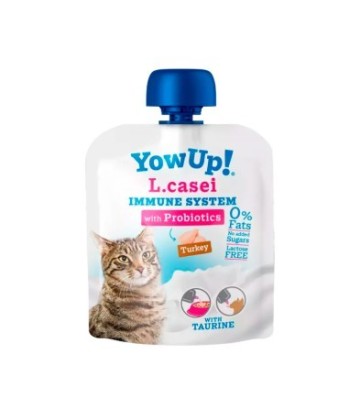 YOW UP CAT L.CASEI CON PROBIOTICOS SABOR PAVO 85GR