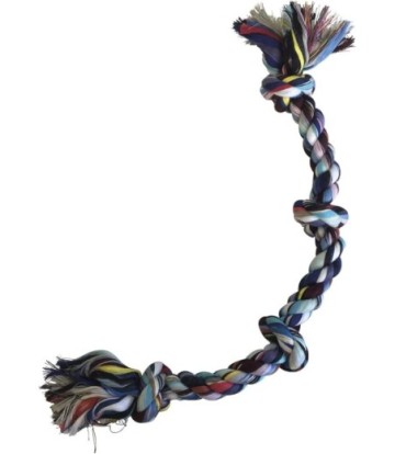 GLORIAPETS PULL&TUG ALGODON HUESO 4 NUDOS M-XL