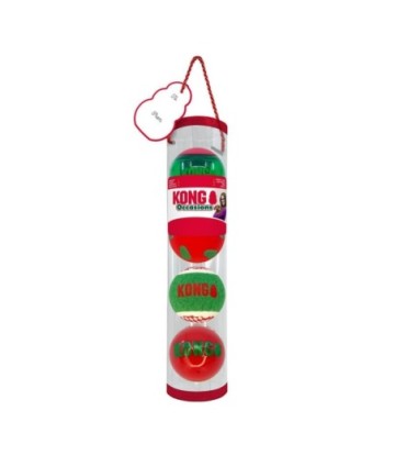 KONG HOLIDAY OCCASIONS BALLS 4-PACK M