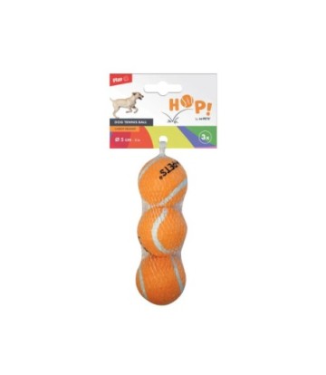 HOP PELOTAS DE TENIS NARANJA 5CM 3 UNIDADES